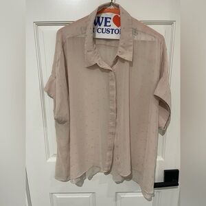 Women's Sheer Blouse - Cream